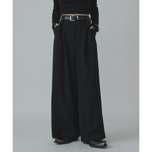スラックス パンツ 「mi-企画」タックワイドパンツ レディース