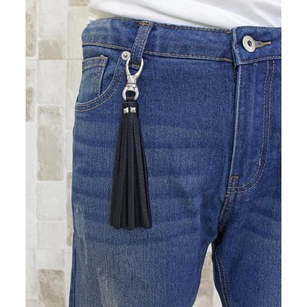 キーホルダー LEATHER FRINGE KEY HOLDER