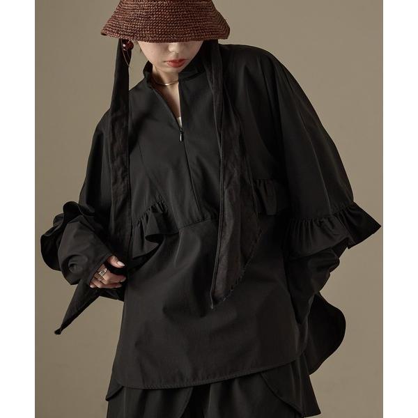 ラッシュガード 水陸両用 フリルデザイン ラッシュガード ブラウス レディース