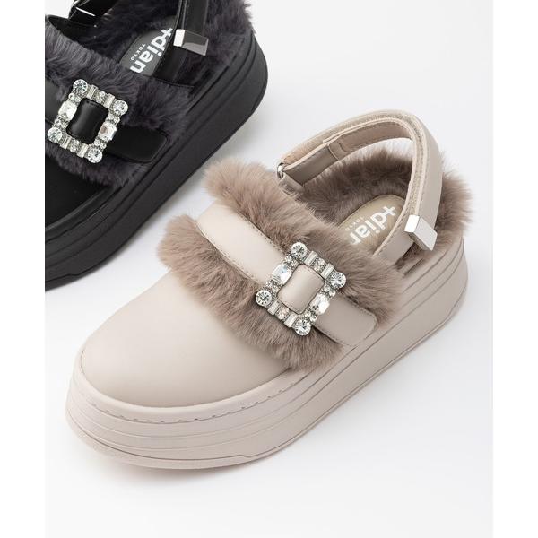 サンダル 「軽量」厚底サボサンダル レディース