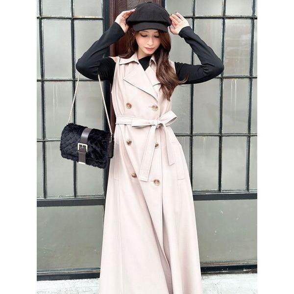 トレンチコート コート 2WAY セパレートフレアトレンチコート レディース