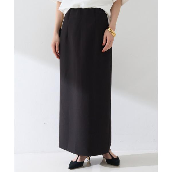 スカート 「セットアップ対応」「3サイズ展開」ストレッチダブルクロスタイトスリットスカート