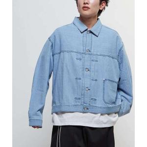 デニムジャケット gジャン 「限定展開」LIGHT DENIM SHIRT JACKET(SET UP) レディース メンズ