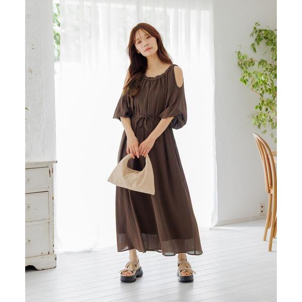 ワンピース 「WEB限定」オープンショルダーワンピース　588356