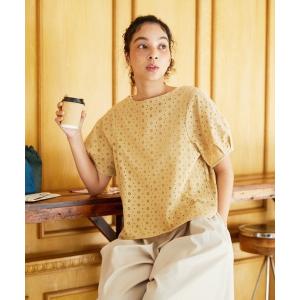 ブラウス シャツ 「2WAY」アイレットコットンレースブラウス レディース
