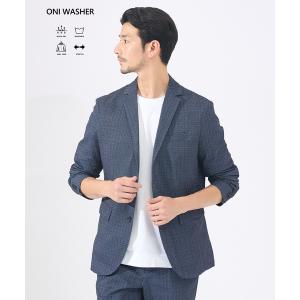 ジャケット テーラードジャケット 「セットアップ対応 / 軽量 / ハイパーストレッチ」ワッシャー プリント ジャケット / サマージャケット｜ZOZOTOWN Yahoo!店