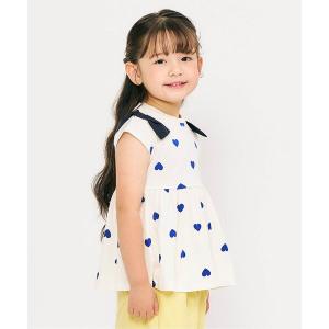 tシャツ 「接触冷感/ジュニア対応」肩リボンペプラムTシャツ キッズ 子供服 女の子