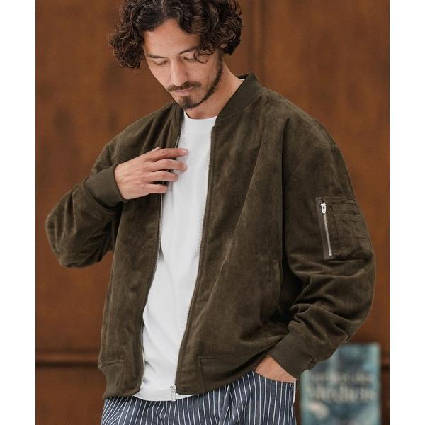 ブルゾン アウター mj10878-フェイクスウェードブルゾン メンズ