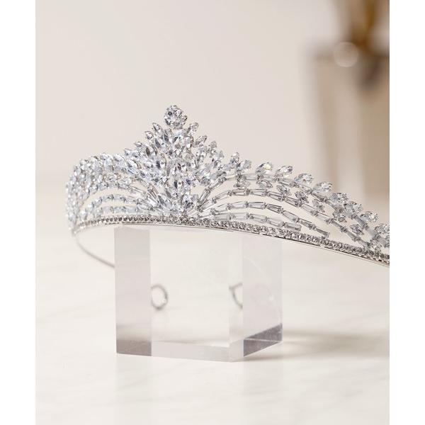 カチューシャ 卒業式 クリスタル シルバー プリンセス クイーン ティアラ / Crystal Si...