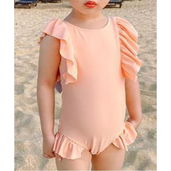 水着 バッグリボンフリルスイムウェア キッズ 子供 女の子