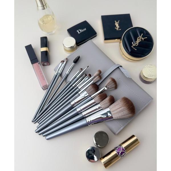 メイクブラシ 6C31 ケース付き 大容量メイクブラシセット 14本 フェイスブラシ アイシャドウブ...