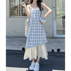 MAISON DE THERESE（メゾン ド テレーズ） ワンピース レースチェック
