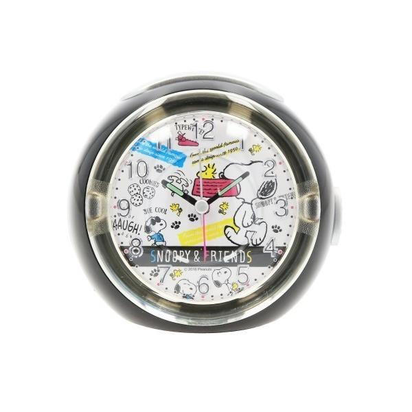 時計 キャラクター LEDライト付き アラームクロック