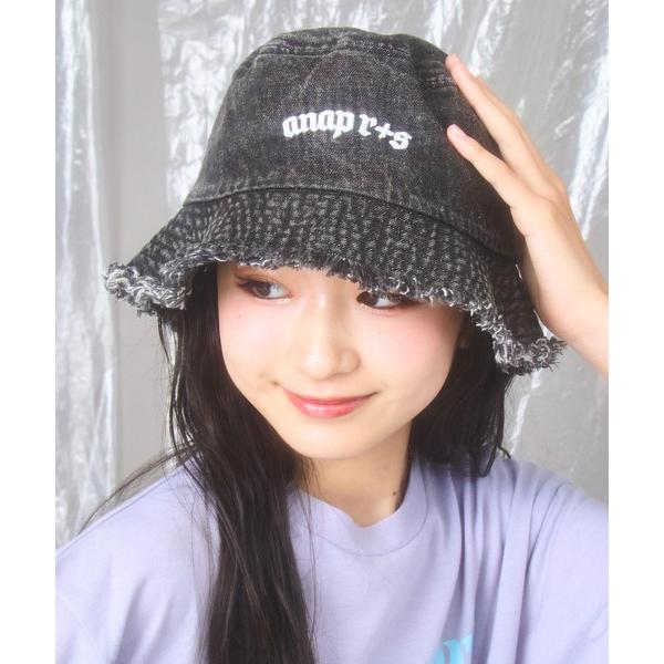 帽子 ハット ANAP R+S (リラスポ) フリンジ バケット ハット キッズ 子供 女の子