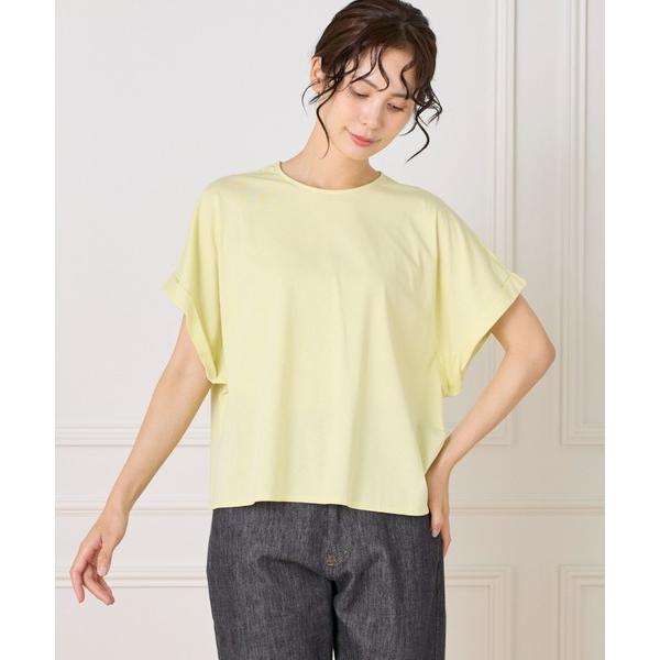 tシャツ 半袖 「接触冷感」サイロプレミアム天竺 ボクシーカットソー レディース