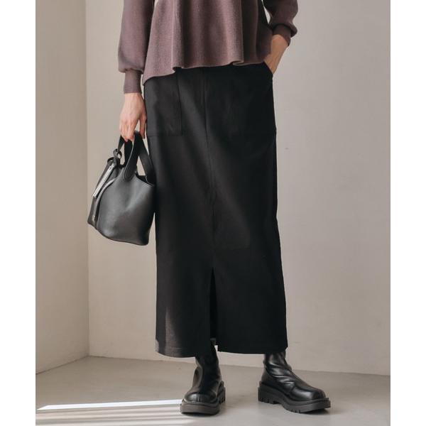ロング スカート ストレッチベイカースカート