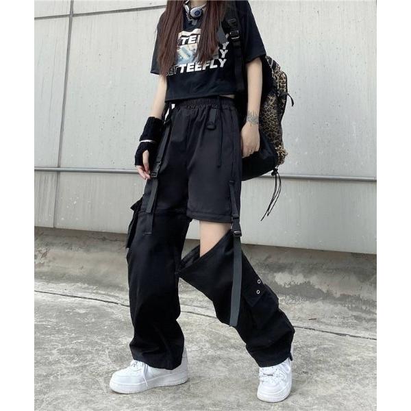 カーゴパンツ 「WARAIJOGO」絶対領域2WAYセパレートベルトカーゴパンツ(NEZ) メンズ ...
