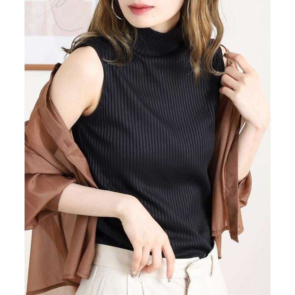 タンクトップ ノースリーブ COCONLIFE DEUX シルックタンクトップ レディース