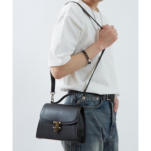 ショルダーバッグ 「nl」PU クラシック ロック ショルダーバッグ メンズ