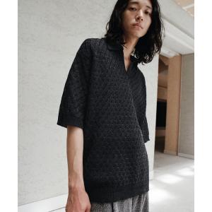 meanswhile（ミーンズワイル） ベスト ジレ Knit Luggage Vest メンズ