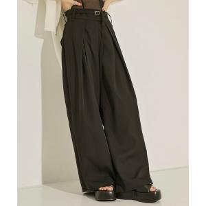 チノパン 「STUDIOUS/ステュディオス」Back Asymmetry Chino Pants/バックアシンメトリーチノパンツ レディース