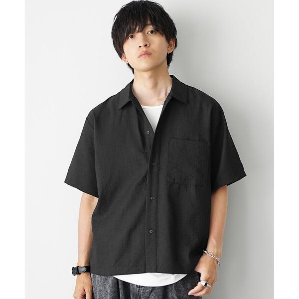 シャツ 「MinoriTY」リネンタッチルーズシャツ オーバーサイズ ルーズフィット メンズ 夏服 ...