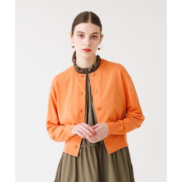 カーディガン ICEコットンクルーカーディガン レディース