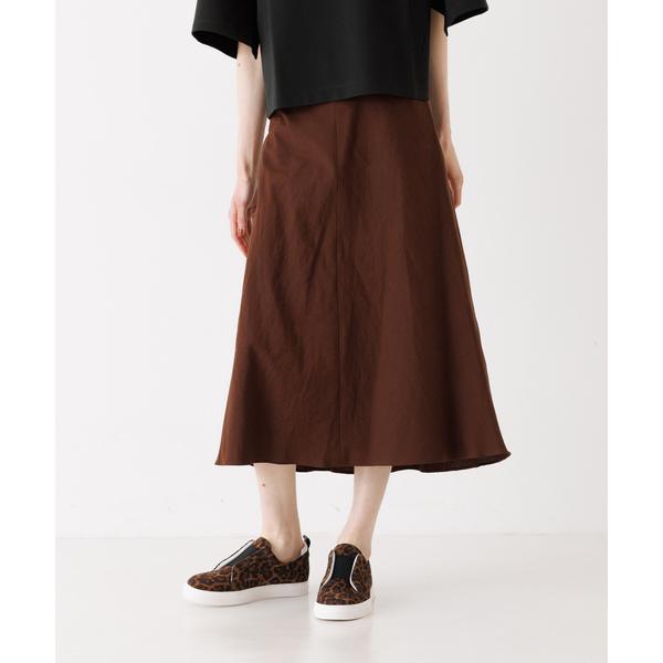 スカート リネンフレアスカート