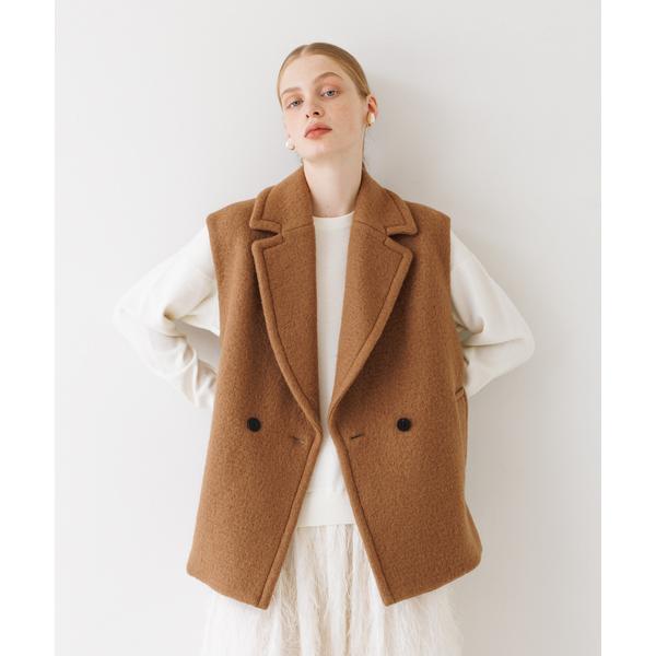 ジャケット テーラードジャケット モヘアシャギーベスト レディース