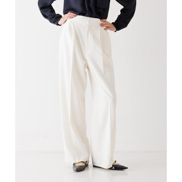 パンツ 2WAYストレッチワイドパンツ レディース