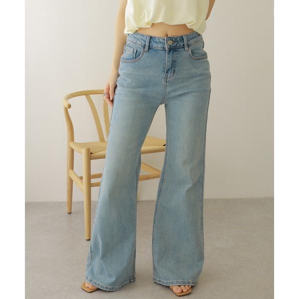 ジーンズ デニム デニムパンツ stitch deign semi flare denim /ウォッ...
