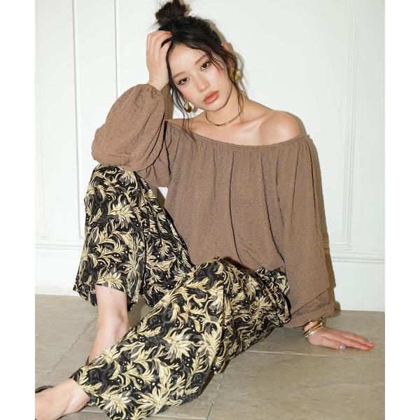 ラッシュガード カバーアップ オフショルダー バルーン リラクシー セットアップ 体型カバー レディ...