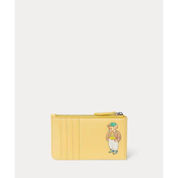 カードケース Polo ベア レザー ジップ カード ケース