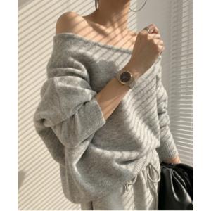 「N.s」 長袖ニット FREE グレー レディース
