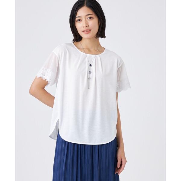 tシャツ 「接触冷感・ウォッシャブル」クリスタルソルト36G天竺 レディース