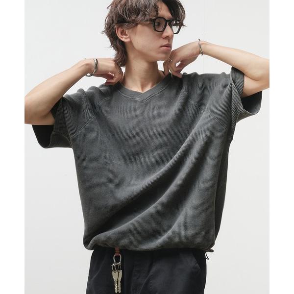 tシャツ Thermal Shallow V-Neck T-Shirt / サーマル浅Vネックドロー...