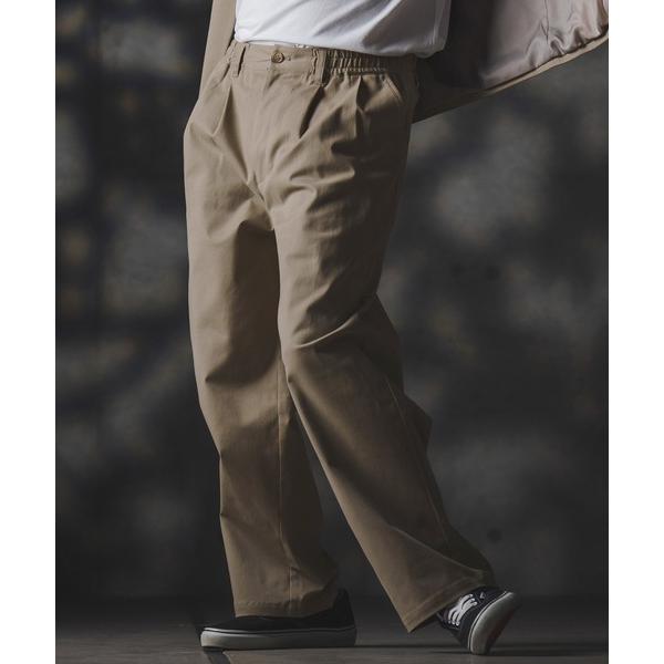 チノパン mp13870-Wide-leg trousers-stretch chino cloth...