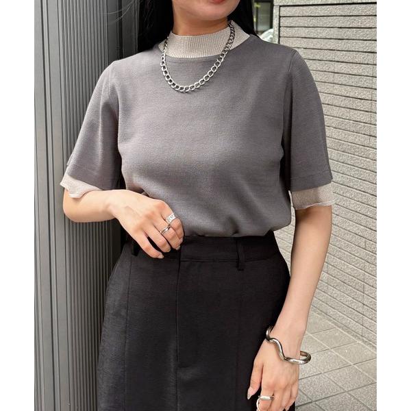 ニット セーター 「＆g'aime」ラメレイヤードニット　Glitter Layer Knit レデ...