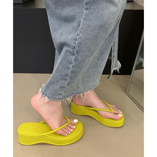 サンダル 厚底ビーチサンダル レディース