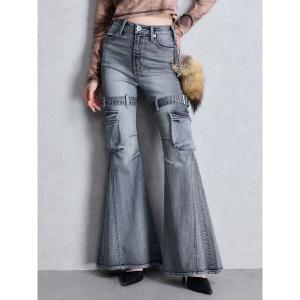 ジーンズ デニム デニムパンツ ハイウエスト s...の商品画像