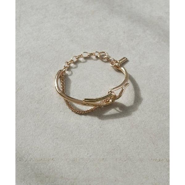 アレルギー対応 ブレスレット 「GOLDY」アレルギー対応　ミックスチェーンブレスレット　42402...