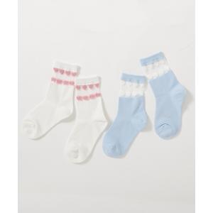 靴下 2足セット ガールズデザインソックス キッズ 子供 女の子｜ZOZOTOWN Yahoo!店