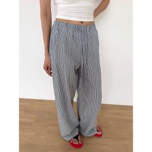 パンツ 「DIDOT.」ストライプワイドパンツ レディース