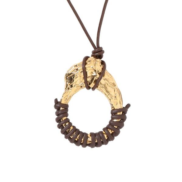 ネックレス ADER .bijoux / FLUIDE  leather code pentant ...