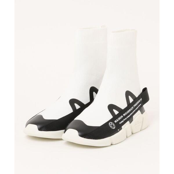 ブーツ 「MAISON MAVERICK PRESENTS」DAD Slip-ons Knit Sn...