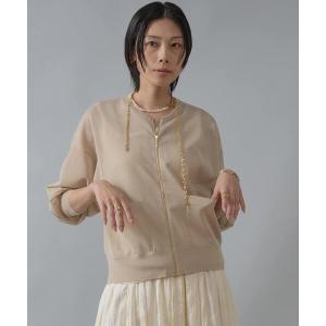 カーディガン 「SLOW/一部店舗限定」シアー ブルゾン レディース