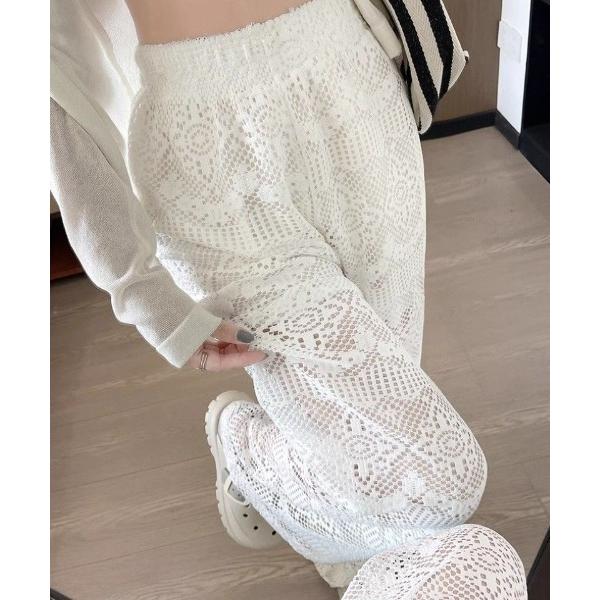 パンツ レース素材　パンツ レディース