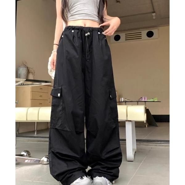 ワイドパンツ カーゴパンツ カラーカーゴパンツ レディース