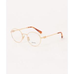 伊達メガネ メガネ 眼鏡 「miumiu/ミュウミュウ」ラウンド メガネ MU52XV 5AK1O1 レディース メンズ