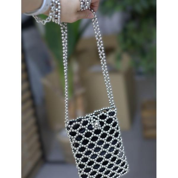 ショルダーバッグ バッグ ビジュー チェーン ミニバッグ レディース